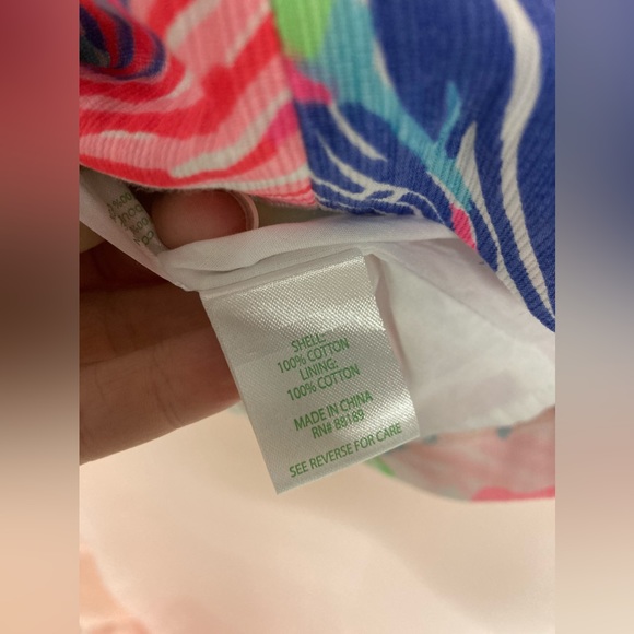 Lilly Pulitzer Mila shift dress, neon pink, green - Picture 6 of 11